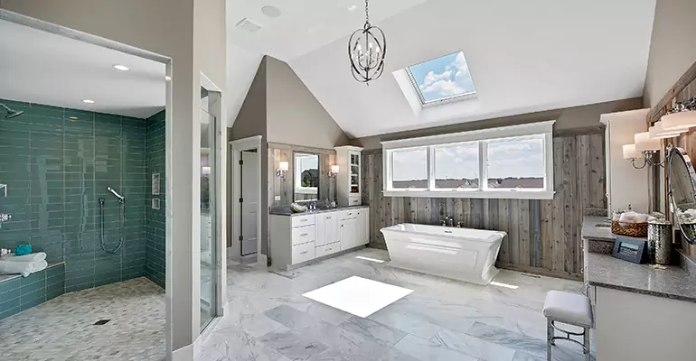 Guest Bathroom Flooring Remodel in Towson