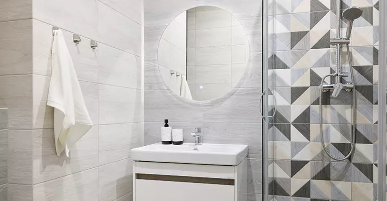 Small Master Bathroom Remodel in Towson
