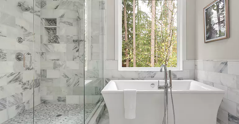 Bathtub to Tile Shower Conversion in Towson